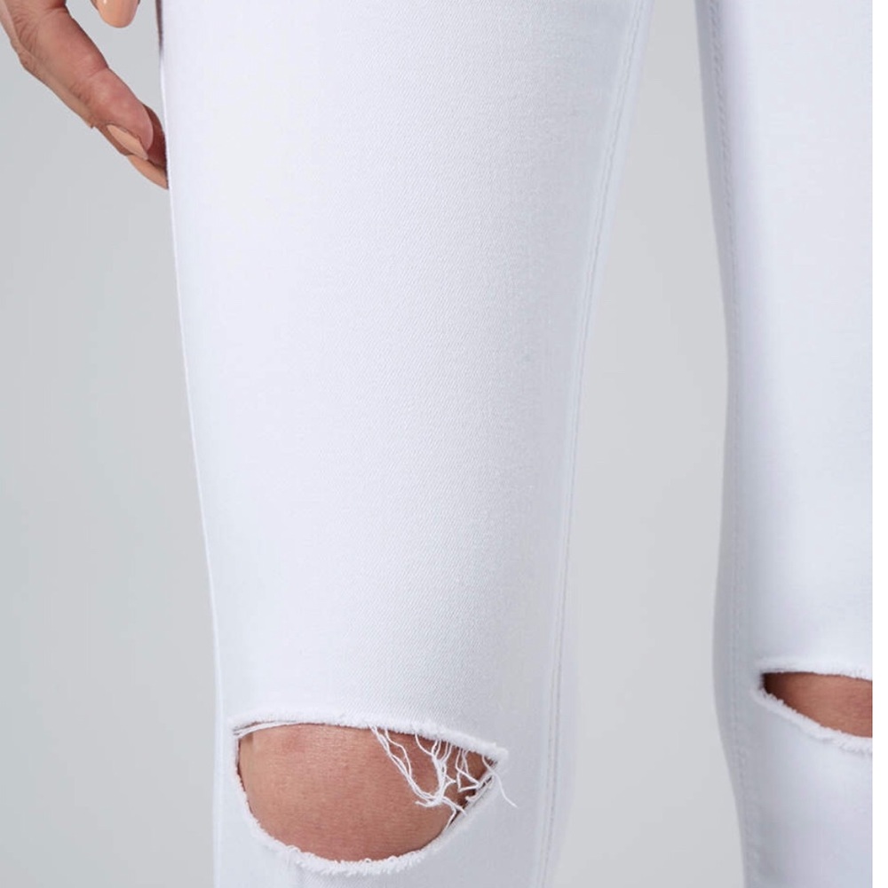 topshot white ripped skinny jeans